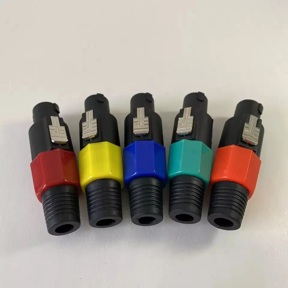 Speakon Connector 4 Pole Male Plug Audio Power Amplifier Speaker Cable Connectors Nl4fc