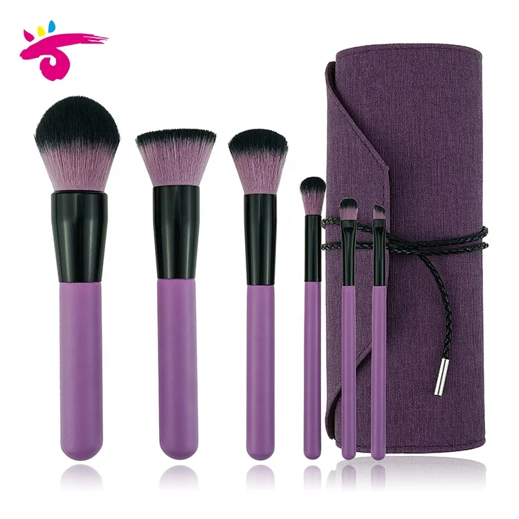 6 шт. высокое качество макияж кисточки косметический Фиолетовый макияж расчёски для волос