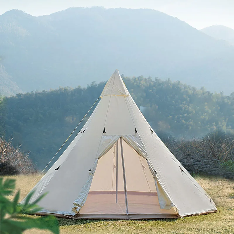 Outdoor waterproof luxury picnic big 3M Tepee Mongolia indian tipi Tent Cotton Canvas pyramid camping teepee tent for adults