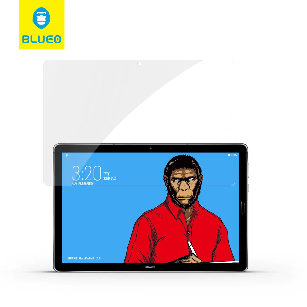 Blueo Full Screen 9h Tablet Tempered Glass for HUAWEI MatePad 2021 T8 T10 High Clear Tablet Screen Protector For Huawei Mediapad