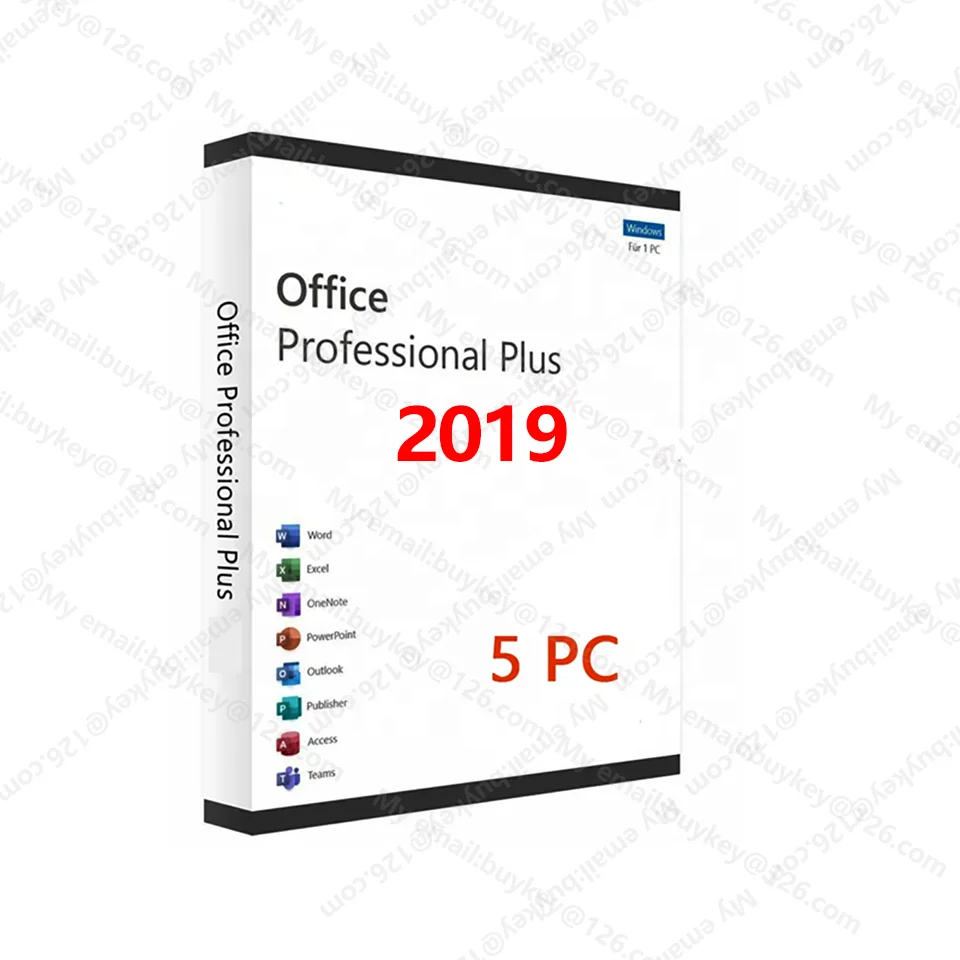 24/7 Online Email Delivery Office 2019 Professional Plus Key (5 PC)  Office 2019 Pro Plus Key Genuine Original License Lifetime