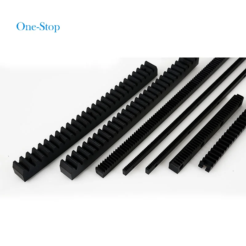 
wear resistance various size plastic rack and pinion black color pom nylon rack and gear 