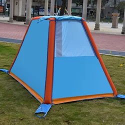 Wholesale Double Inflatable Camping Tent  Single Door Double Curtain Rainproof Moistureproof Tent Outdoor