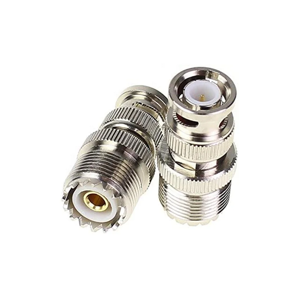 ODM supplies bnc male to uhf so239 female rf coax adaptor 50ohm 75ohm rf adaptor uhf so239  to bnc