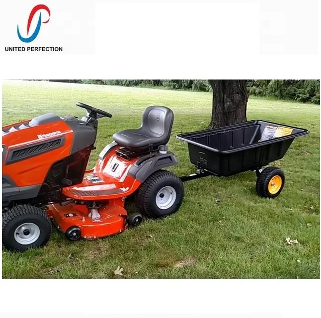 EU Popular Promotional Multi purpose Tow Behind TRACTOR DUMP TRAILER garden trailer heavy duty trailer with Low MOQ