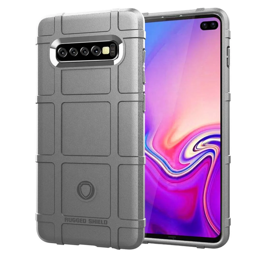
Hot selling stock Thicken Shockproof Armor Rugged Shield military TPU Cell Phone Case cover for Samsung S10 plus 