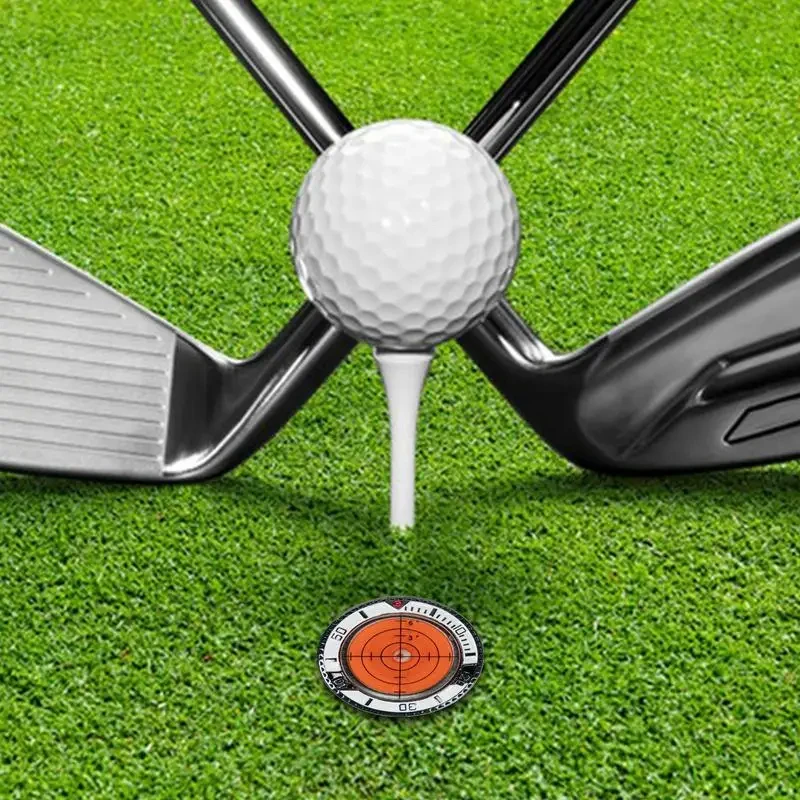 New Poker Chip Golf Putting Green Reading Aid Bubble Level Golf Products Golf Marker Hat Clip