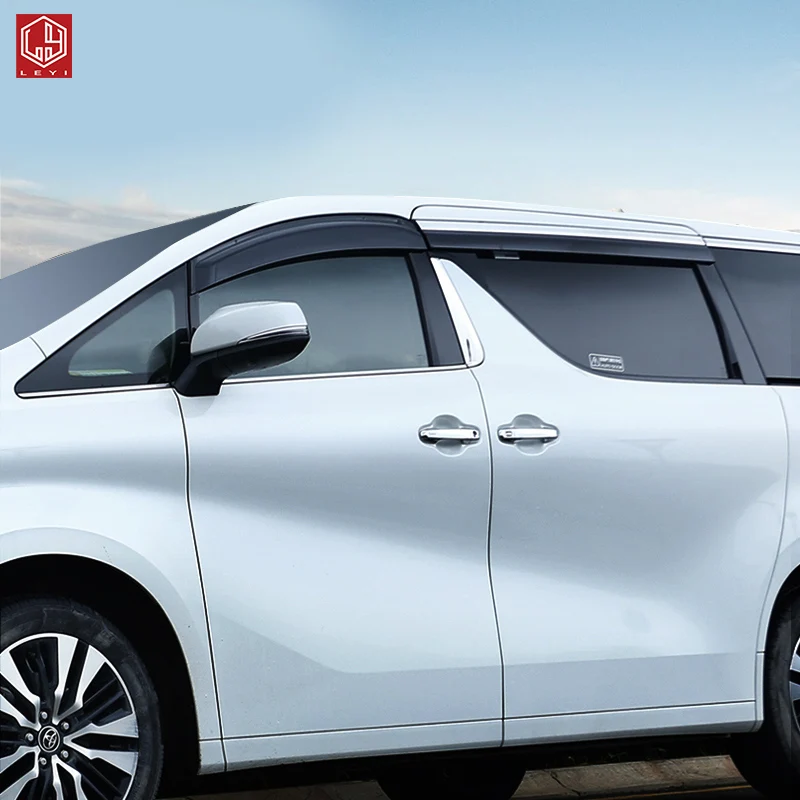 
Car Accessories 304 Stainless Steel Material Doors Visor Rain For Alphard/vellfire 2015-2020 