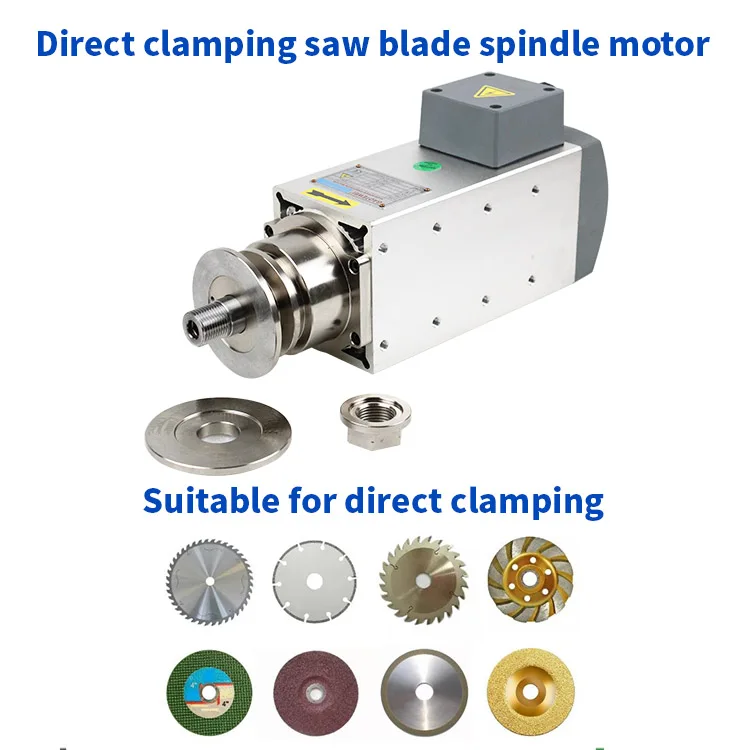 Machine Tool Spindle High Speed 2.2KW 3KW 6KW 6000rpm  Air Cooling cnc Electric motor