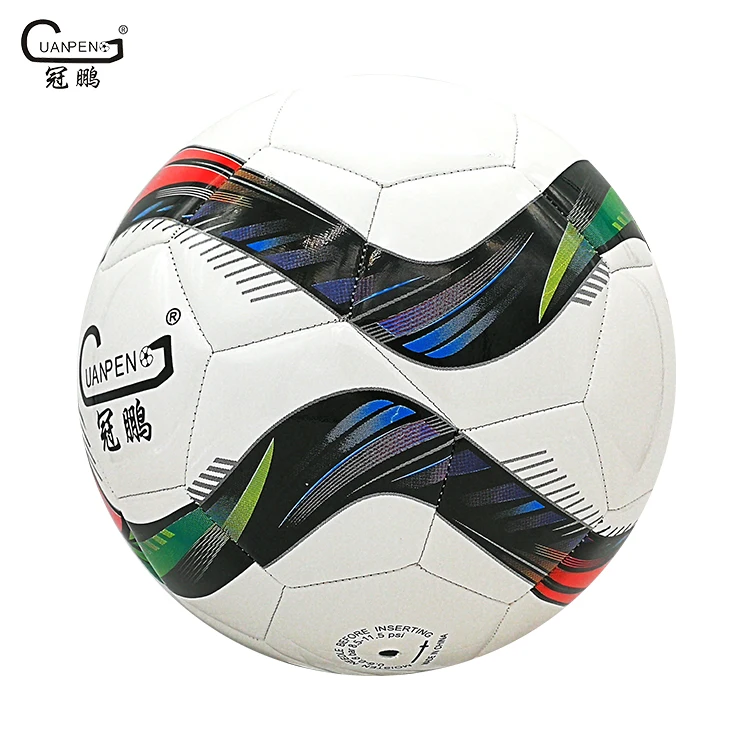 Pengteng Sport Wholesale High Quality Popular Design Official Size 5 Custom Logo Printed Durable TPU Soccer Ball for Training
