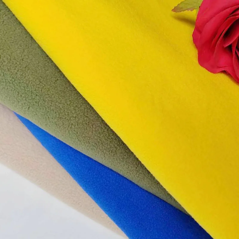 Factory price Anti Pill Super Soft 100% Polyester Micro Brushed  Polar Fleece Fabric for Jacket Garment