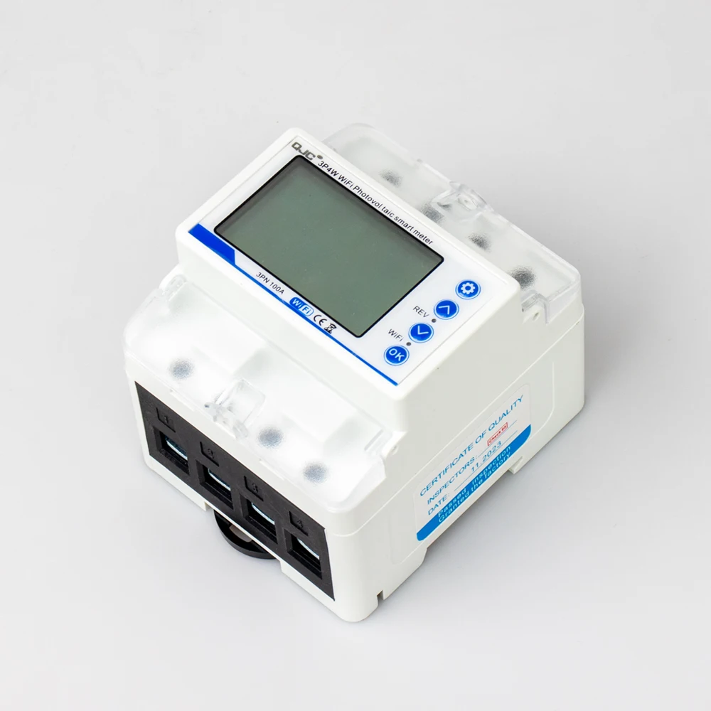 QJC  solar power bidirectional metering WiFi Phototaic smart meter Tuya WiFi 3P Photovoltaic 3Phase Meter