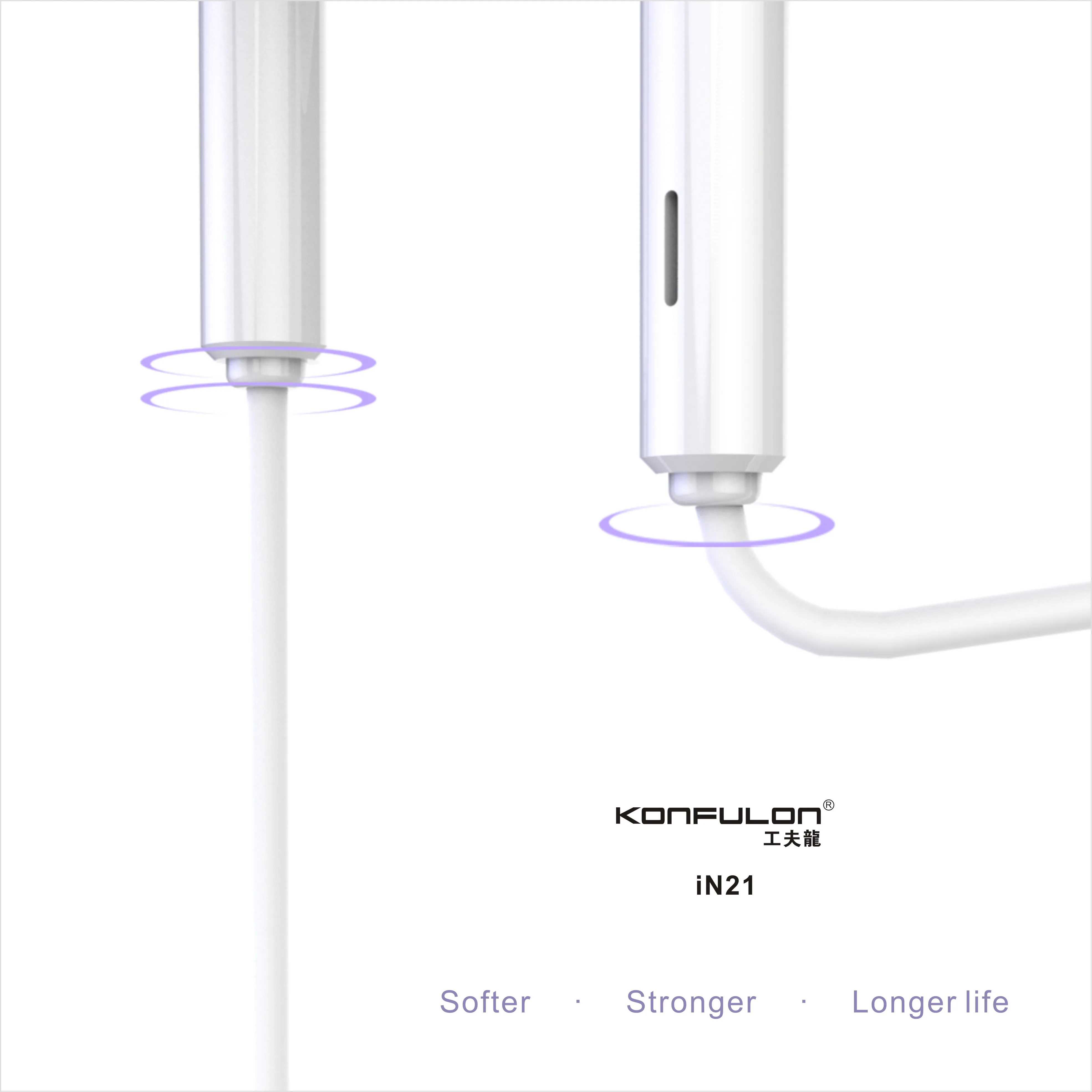 Konfulon наушники USB-C проводные с шумоподавлением встроенный микрофон и регулятором громкости для