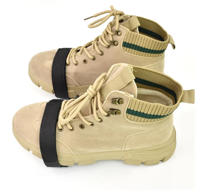 Unisex Concrete Spike Shoes Mid-Sole Metal Cleatice with Anti-Slip Outsole Safety Ice Cleats for Traction Aid Snow Chains