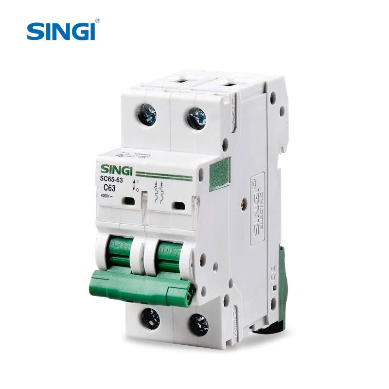 Singi SC65-63 цепи 2pole поставка от производителя-новый дизайн 10000A отключающая способность переменного тока выключатель цена