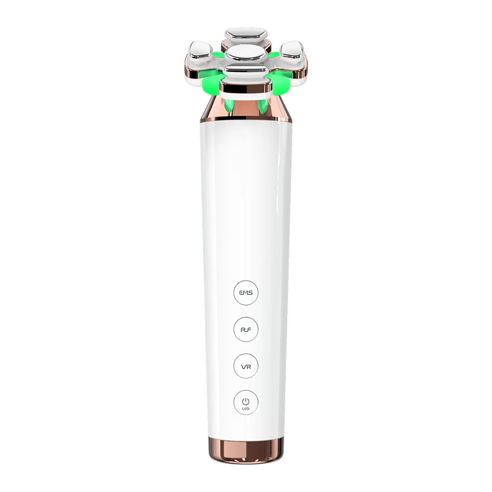 Beauty Skin EMS Toning Facial Lifting Red Light Therapy Light Whitening Vibrator Face Massager Facial Anti Winkle Device