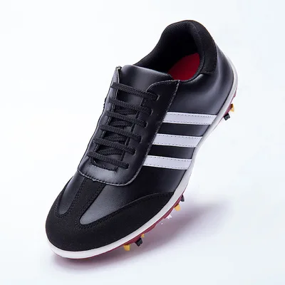 YS04C Wholesale Golf Shoes Waterproof Comfortable Non-slip Activity Nail Sports Leisure Leather Golf Shoes Men