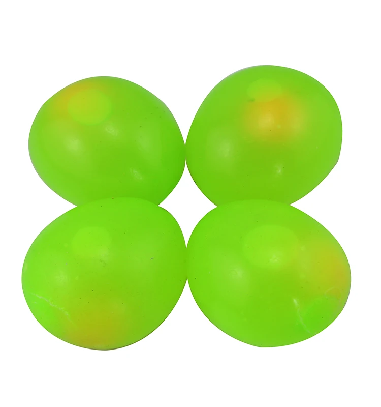 Hot Wholesale Anti-Stress Relief Funny Environmental-Friendy TPR Squishy Colorful Egg Smash Water Ball Toys