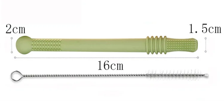 
Amazon New Style Baby Tooth Glue Silicone Hollow Molar Tube Baby Molar Toy 