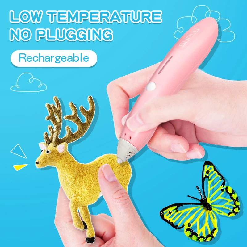 Ручка для 3d-печати детей профессиональная 3d-ручка печати usb подходит PCL