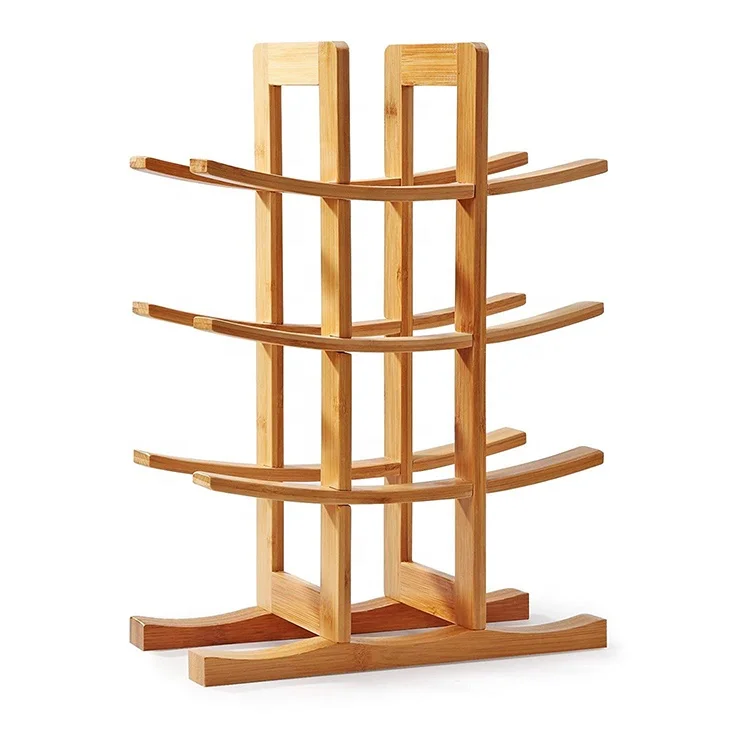 Винная стойка из натурального бамбука, 12 бутылок (11,8X5,7X16,3 дюйма), деревянная Винная стойка, столешница, деревянные аксессуары для вина