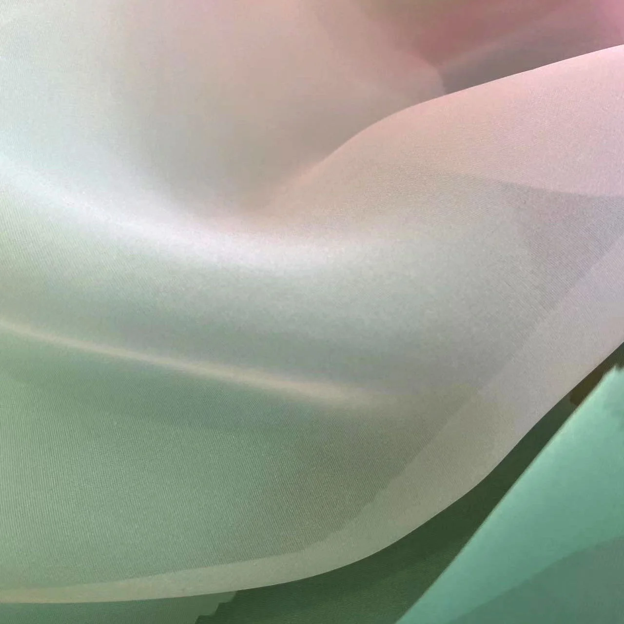 50GSM super light weight material organza 100% woven polyester fabric for clothing