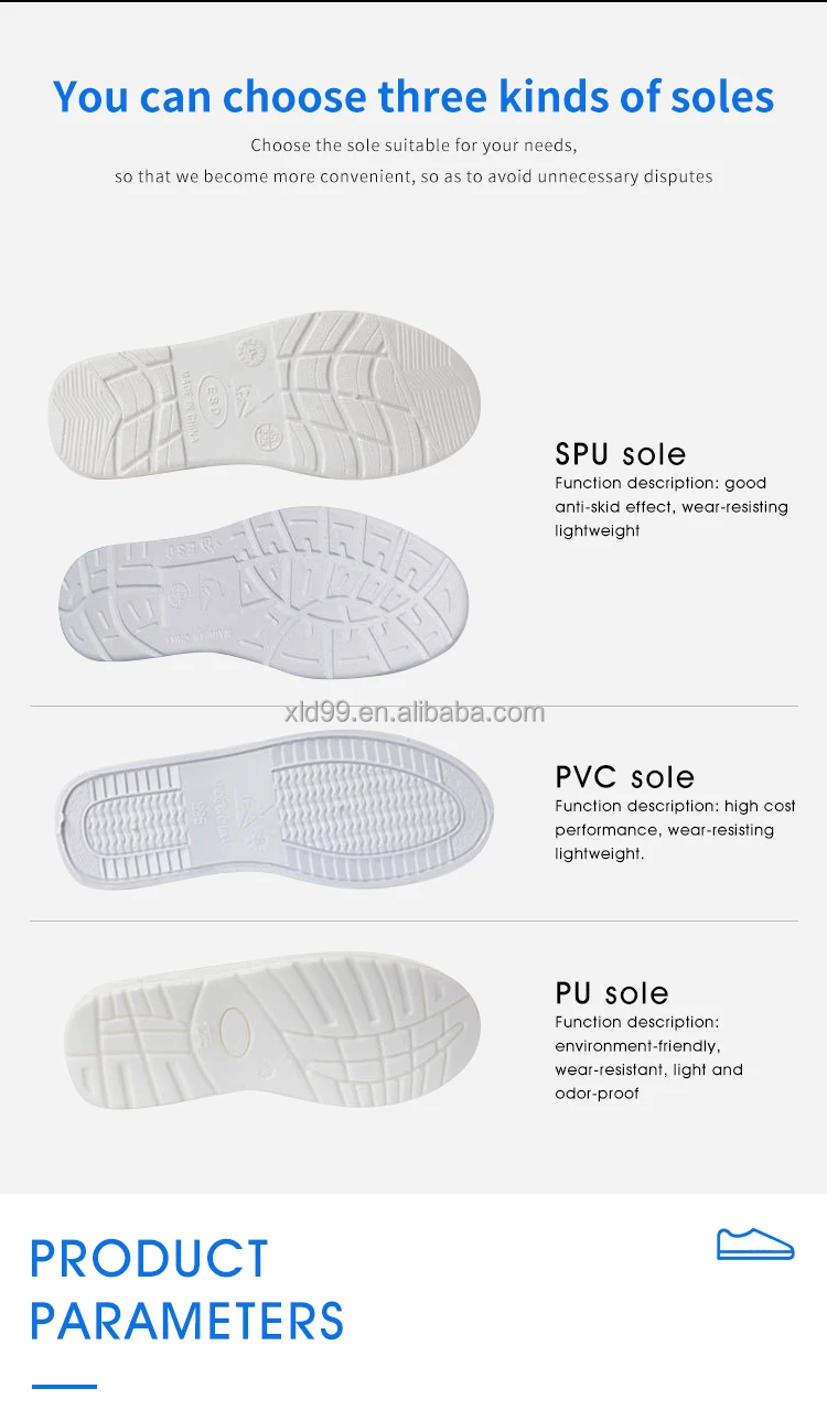 Cleanroom coverall antistatic house safety shoes cheap price