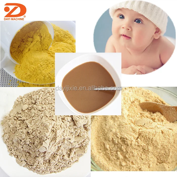 fully automatic small nutrition powder processing machine baby food  processor extruder machine milk powder making machine