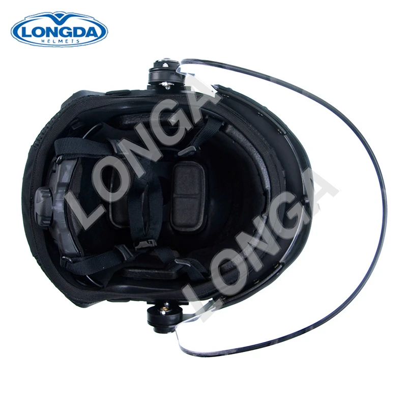 Military equipment protective bulletproof ballistic helmets with visor