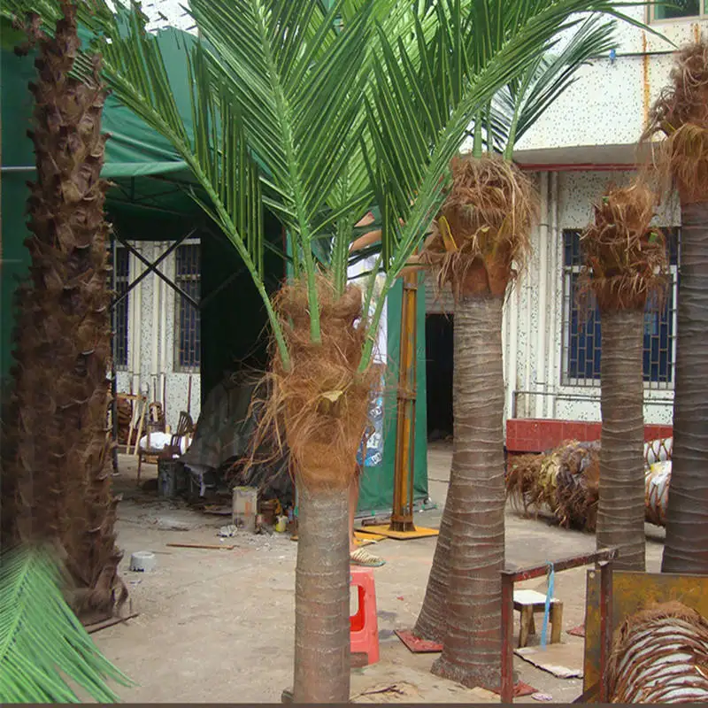 SPYHS29 Custom Size Artificial Coconut Palm Tree Arbre Fake Plant 100% Oem Odm One-Stop Procurement Services Art Space Design