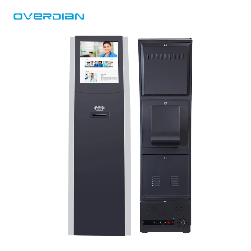 Stable Performance Simple Touch Screen Kiosk Self Service Queue Number Talking And Calling Kiosk