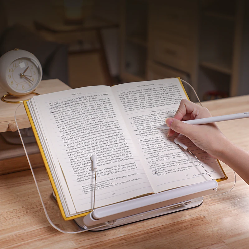 acrylic open book holder laptop stand