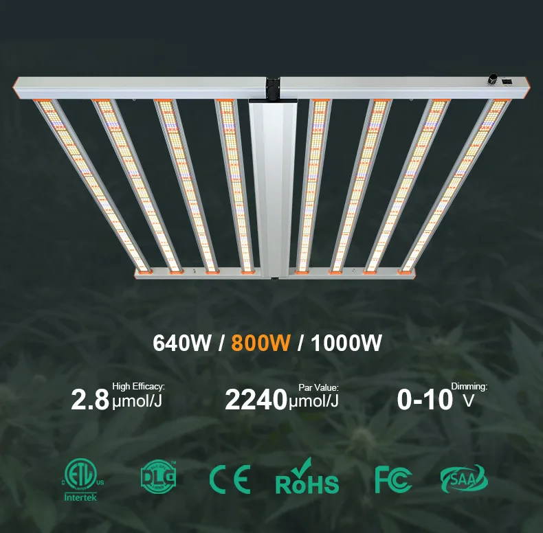 smart 50w 60w 80w 660w 800w 900w 900 watt cob 2700k 4000k 5000k 6000k hid 8 bar 720 led grow lights