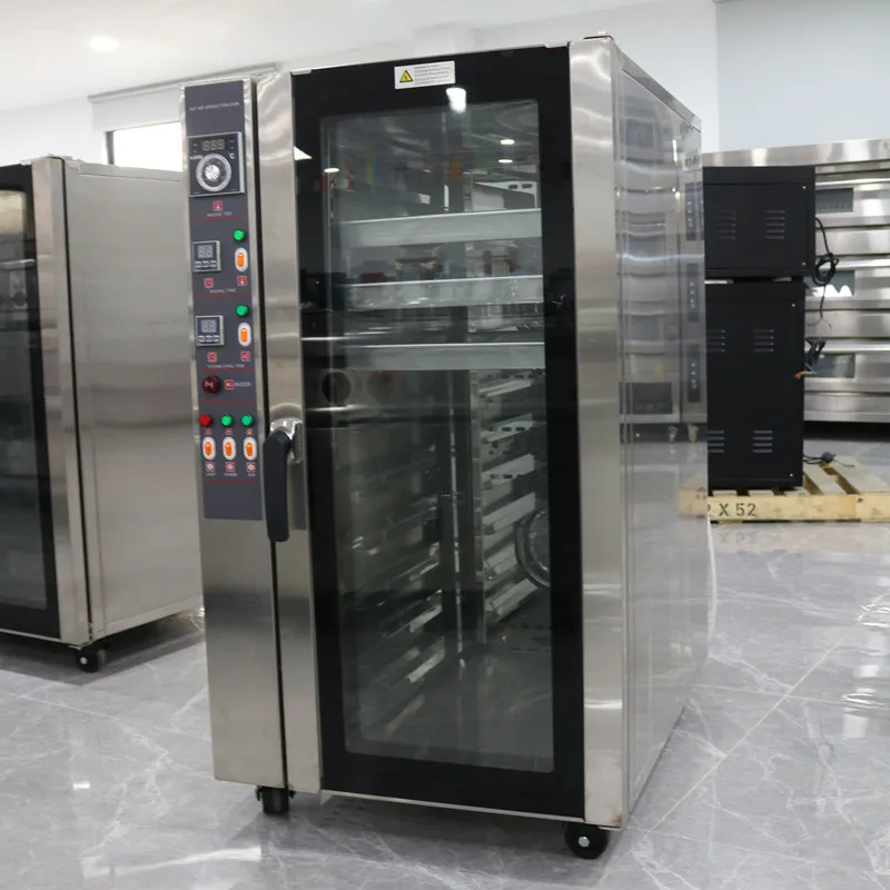 Commercial hot air convection oven 5 8 10 15 trays gas and electric convection oven for bakery.