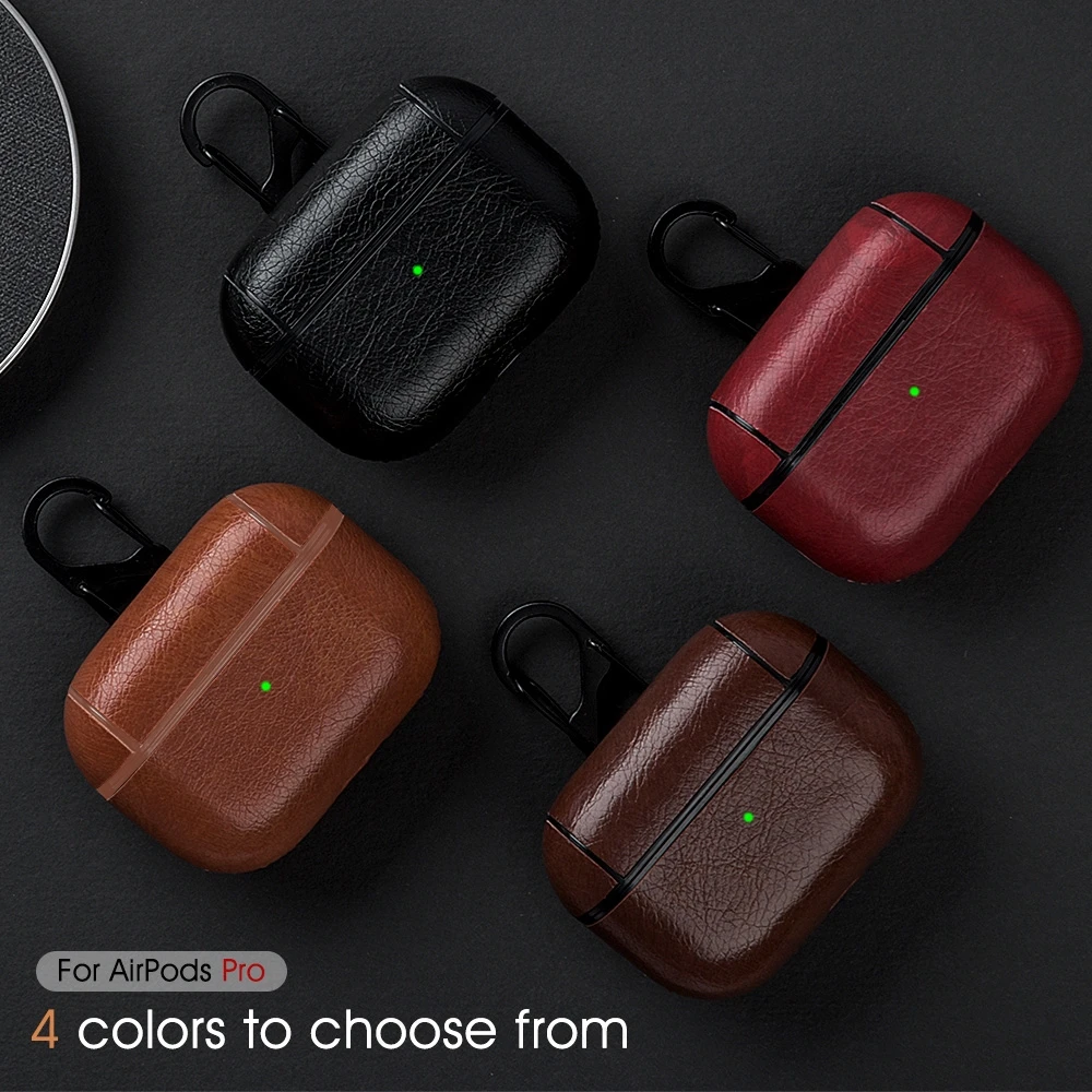 Luxury Leather Soft Earphone Case For Airpods Pro Charging Box Cover Wireless Headphone Case For Apple AirPods 3 2 1 Air pods
