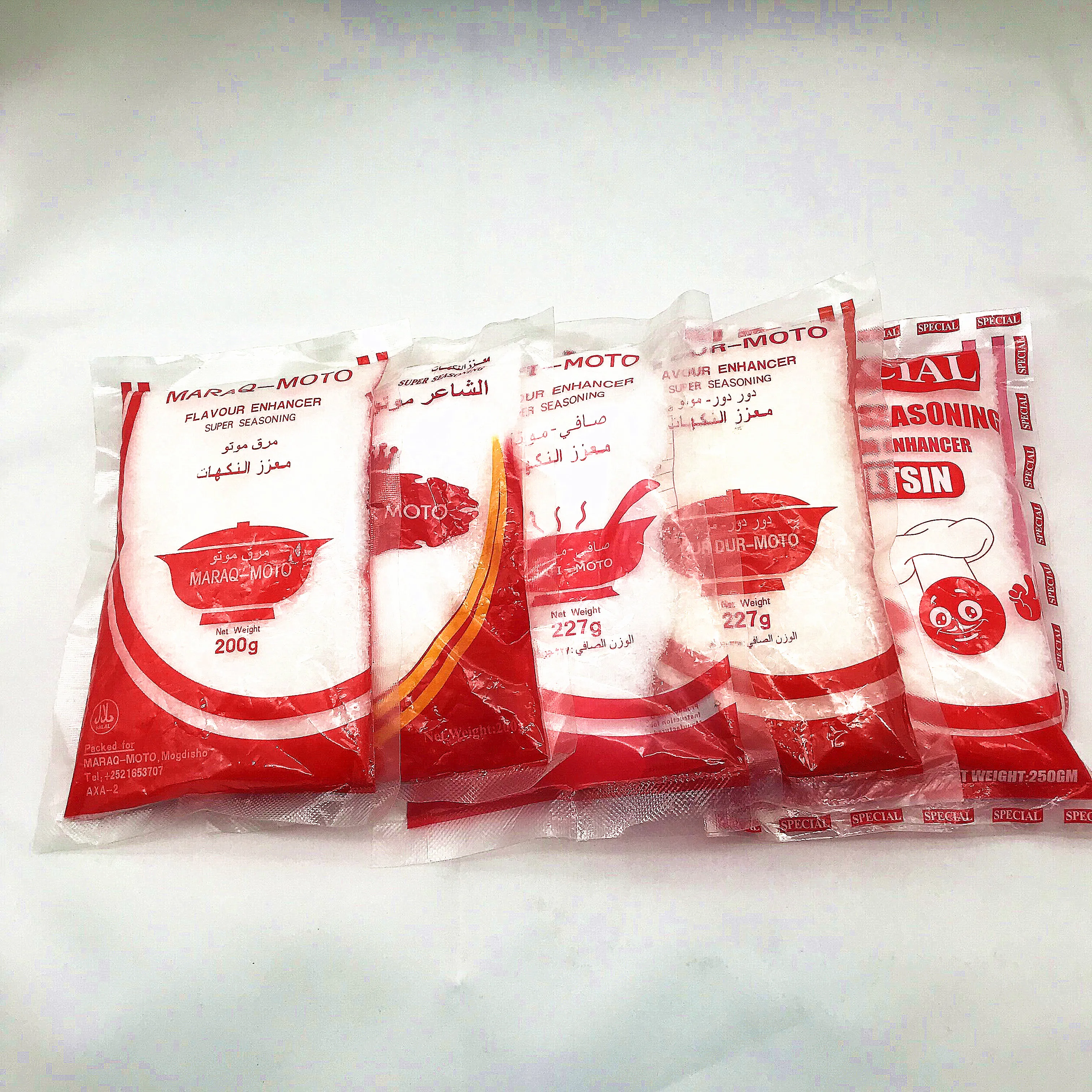 China Factory Monosodium Glutamate White MSG Powder Super Seasoning For African Halal Muslim Food Cooking