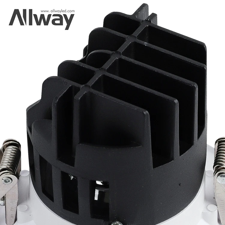 ALLWAY Aluminum Housing Spot Light 9w 18w 25w 35w 45w 60w Round Recessed Led COB Downlights