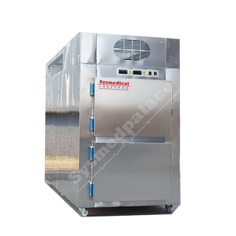 SYSMEDPALACE manufacture cadaver room mortuary cabinet 1 to 9 rooms morgue freezer funeral equipment body mortuary factory