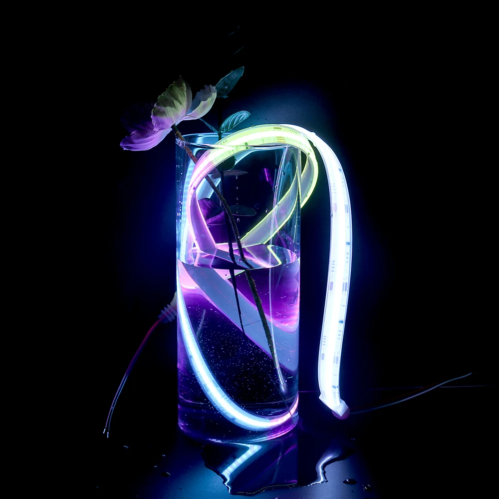 Outdoor COB Silicone Strip waterproof IP67 Colorful RGB RGBIC LED Strip 24V 12V 110V 220V Tape Light SMD Strip for Light