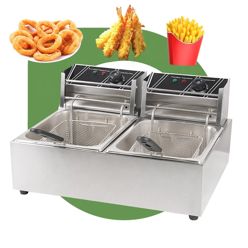 Dip Pommes Commercial Restaurant Funnel Cake Chicken Wing Fryer Air Machine Single Fish and Chip for Cooking