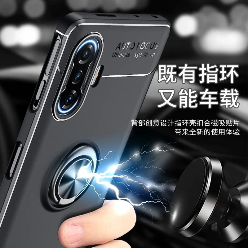 2021 New Model Magnetic Ring Phone Case For RedMi K40 TPU Case For RedMi K40 Gaming Cover