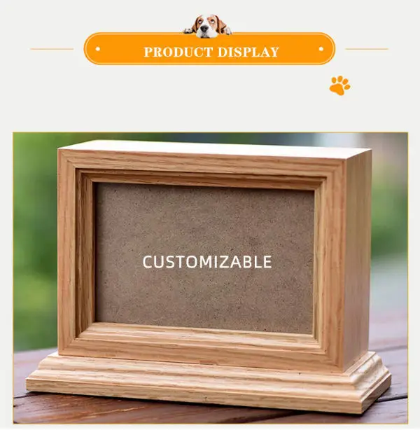 Pet coffin furnace cremation urn cute boom design wood style pet caskets cat urn dog cremation furna