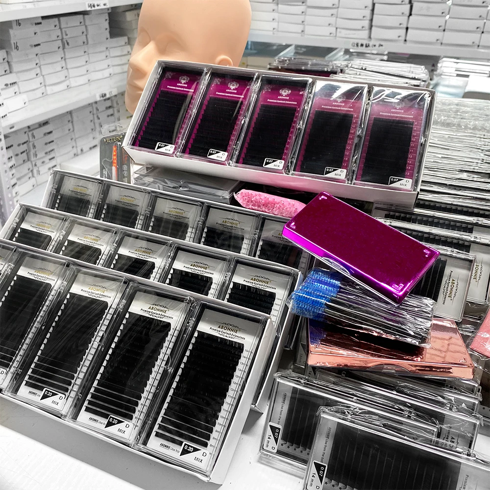 
Bulk no residue single lashtrays faux mink cashmere eyelash extension mega volume 0.05mm more blacker eyelash 