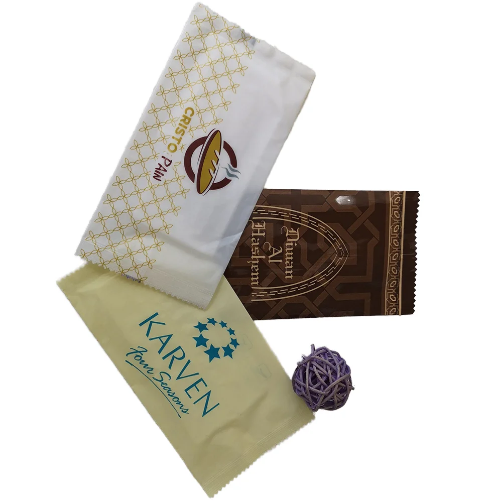 Custom Design Single Packed Cleaning Wet Tissue individual hand and mouth wipes mini wet wipes For Restaurant