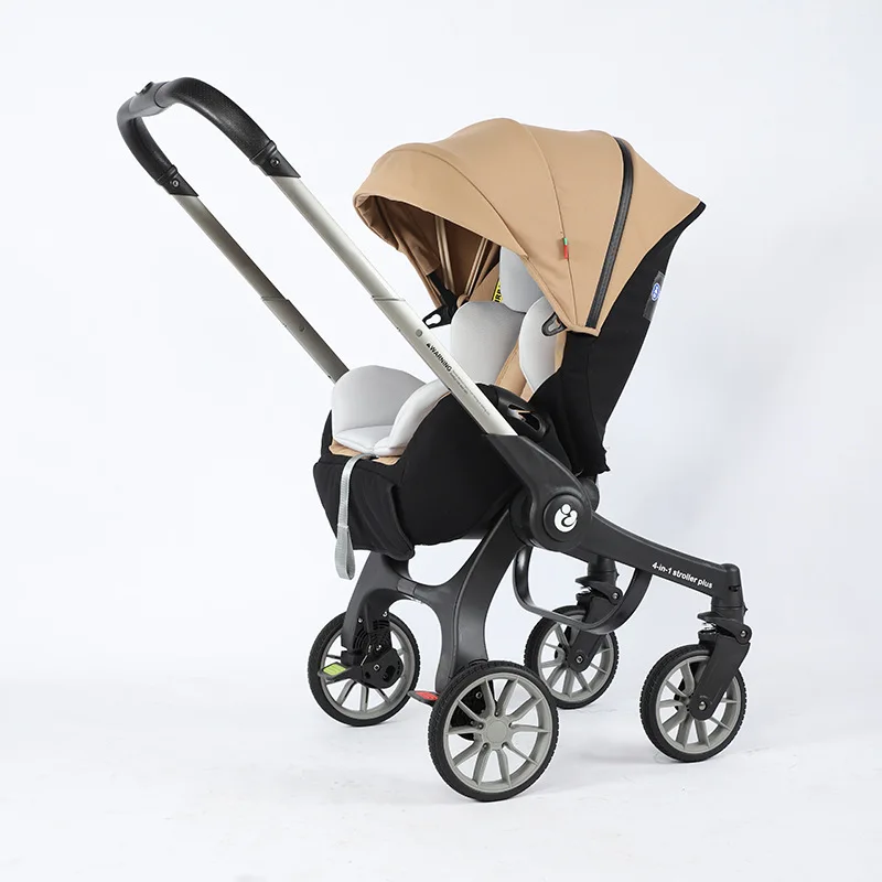 Coches Para Luxury Carriage Stroller Baby 4 In 1 Kinderwagen Foldable Baby Stroller Pram 4 In 1 With Car Seat