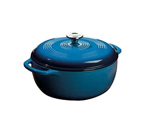 High Quality Navy Blue Enamel Cast Iron Casserole Pot with Lid Unique Cookware Wholesale Metal Dutch Oven