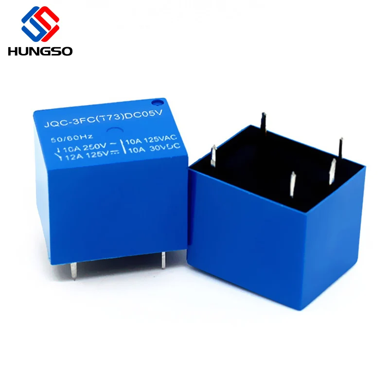 T73 pcb реле JQC-3FF-S-Z spdt 5vdc 9 В 12 24 постоянного тока 10A 5PIN JQC-3ff 10a 250vac
