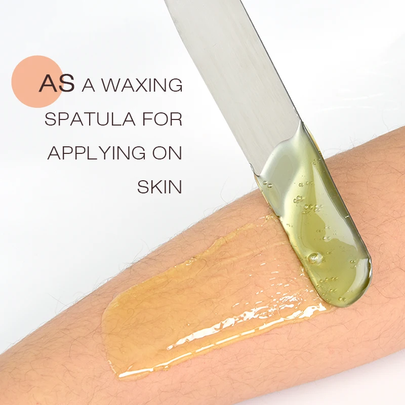 Waxkiss Hot Sale Professional Stainless Steel Wax Spatula Body Hair Removal Sticks Cosmetic Spatula Waxing Wooden Wax Spatulas