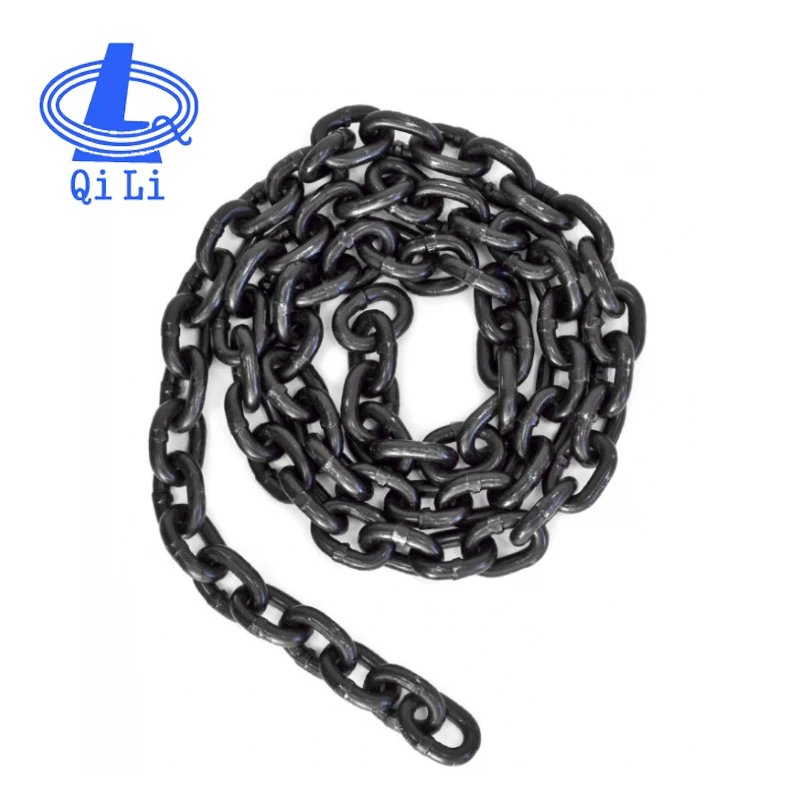 High quality grade 80 EN818-2 black color lifting chain