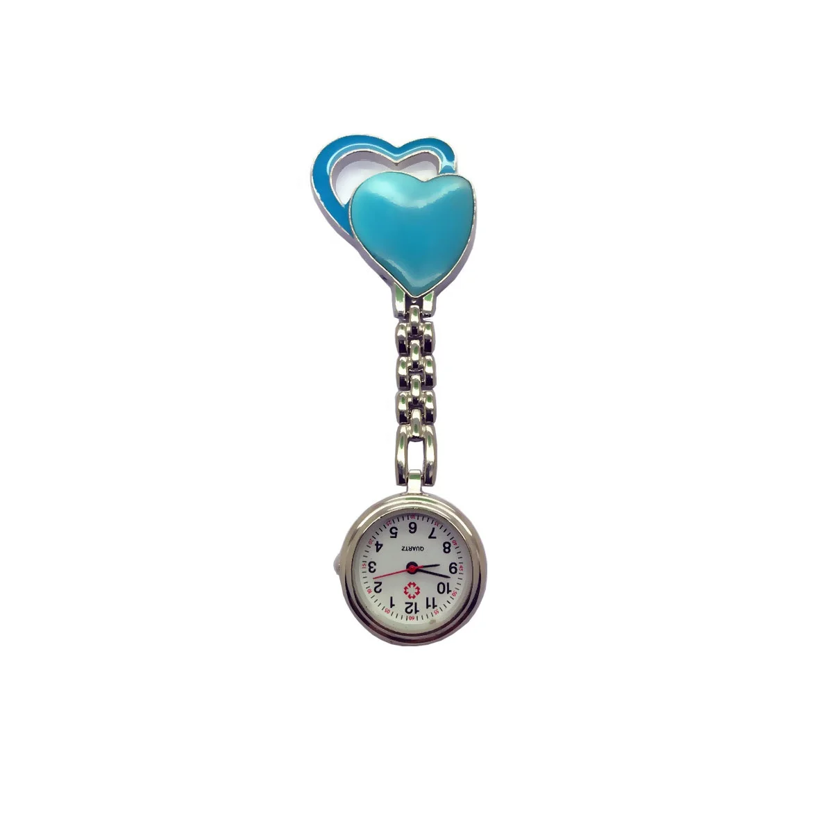 Wholesale Minimalist Metal Nurse Fob Watch Customized Quartz Pink Breast Watch For Nurse Reloj De Enfermera